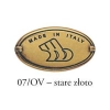 UCHWYT Meblowy TOSCA 216x20 Rączka Art Deco MOSIĄDZ Stare Złoto L-160