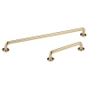 UCHWYT Meblowy 152x24 SIGILLO Designerski Minimalizm ZŁOTY Połysk L-128