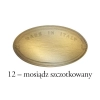 UCHWYT Meblowy MUSZELKA Duża 95x38 Rączka Mosiądz Szczotkowany L-64 mm