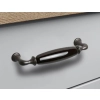 UCHWYT Meblowy DECORA Ceramiczny 112x22 Retro Grafit Czarny L-96
