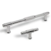 UCHWYT Meblowy 158x11 Relingowy TORUS Designerski CHROM Połysk L-128 mm