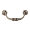 UCHWYT Meblowy Ruchomy Vintage Stare Srebro L-84 mm