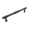 UCHWYT Meblowy 158x11 Relingowy TORUS Designerski CZARNY MAT L-128 mm