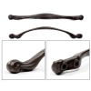 UCHWYT Meblowy 340x18 BAROCCA Retro Klasyczny Antyk CZARNY Mat L-256 L-320