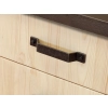 UCHWYT Meblowy 247x29 BOLT Styl Loft Industrialny CZARNY MAT L-224 mm