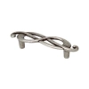 UCHWYT Meblowy SAVOY 140x33 mm Dekoracyjny Stare Srebro L-96 mm PRAWY