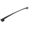 UCHWYT Meblowy 340x14 NAUTILUS Relingowy Łuk Wygięty CZARNY MAT L-320 mm