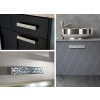 UCHWYT Meblowy 195x25 mm MOSAICO Retro Mozajka Wzorek Rączka CHROM L-160