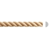 Listwa Drewniana Bukowa Warkocz Półwałek 11x5mm 1200mm Meble Dekoracja 0031M