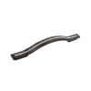 UCHWYT Meblowy 190x15 mm ESEDRA Design SZKŁO Kryształowe L-128 L-160 CZARNY