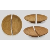 Uchwyty do mebli półokrągłe dębowe - 2 szt. 156 mm