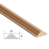 Listwa Drewniana Bukowa Ozdobna 20x9mm 1200mm Profil Meble Dekoracja 0606
