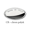 GAŁKA Meblowa 32 mm SZKŁO Kryształowe Rączka Uchwyt Szafki CHROM Połysk