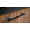 UCHWYT Meblowy 154x11 Relingowy LITTERA Designerski CZARNY MAT L-128 mm