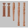 PILASTER , KARIATYDA , ORNAMENT Z PYŁU DRZEWNEGO F560285