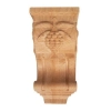 Kapitel Drewniany z Motywem Winogron 125x125x250mm Pilaster Bukowy Rzeźba