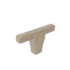 GAŁKA Meblowa 50x9 T-BAR LITTERA Nowoczesny Designerski Uchwyt CHAMPAGNE