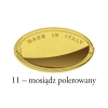 UCHWYT Meblowy 328x12 TRAMA Relingowy Radełkowany Rączka ZŁOTY L-320 mm