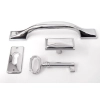 UCHWYT Meblowy FANGIO 141x21 Retro Vintage Klasyczny CHROM Połysk L-96 mm