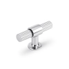 UCHWYT Meblowy 60x36 mm T-BAR Rączka Gałka Ritmo Art Deco Ryflowana CHROM