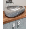 GAŁKA Meblowa 54x49 STONE Vintage Uchwyt Dekoracyjny Kamienie CHROM Połysk
