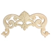 DEKOR 390x215 mm Ażurowy Ornament Ozdobny z Drewna Naturalnego Rzeźba DIY