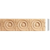 Listwa Drewniana Bukowa Kręgi Rozety Rustykalny 50x7mm 1200mm 0222