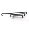 UCHWYT Meblowy 167x16 DEFENCE Relingowy Prosty Minimalizm CZARNY Mat L-160