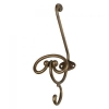 WIESZAK Ścienny Haczyk na Ubrania 72x205 GILE Antyk Retro MOSIĄDZ PATYNA