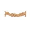 DEKOR 127x34 mm Ornament Ozdobny Feston Girlanda Kwiaty z Pyłu Drzewnego