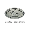 UCHWYT Meblowy FENICE 135x34 Klasyczny Retro Antyk Stare Srebro L-96 mm