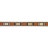 Listwa Dekoracyjna Drewniana Wielogatunkowa 2x7mm 1000mm Intarsja Wzór B