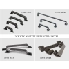 UCHWYT Meblowy LOFT 170x12 Factory Industrialny Podrapane Żelazo L-128 mm