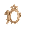 RAMKA Owalna Aniołek Putto 115x140mm Ornament Pył Drzewny Dekor do Mebli DIY