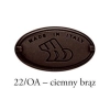 UCHWYT Meblowy MUSZELKA VIRNA 80x50 Rączka Szafki Ciemny BRĄZ L-32