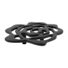 UCHWYT Meblowy FLORIS fi 100 mm Natura Motyw Czarny Mat L-32 mm