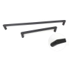 UCHWYT Meblowy Relingowy 173x13 AQUA Ryflowany Designerski CZARNY MAT L-160