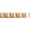 Listwa Drewniana Bukowa Owale ze Żłobieniami 25x6mm 1200mm Meble 0143