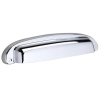 UCHWYT Meblowy MUSZELKA Szeroka GRANDE 162x37 Rączka CHROM Połysk L-96 mm