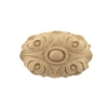 DEKOR 45x65 mm Rozeta Owalna Ozdobny Ornament Dekoracyjny z Pyłu Drzewnego