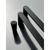 UCHWYT Meblowy Relingowy 333x13 AQUA Ryflowany Designerski CZARNY MAT L-320
