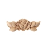 DEKOR 86x34 mm Ornament Ozdobny Rośliny KWIAT RÓŻY z Pyłu Drzewnego DIY