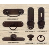 UCHWYT Meblowy FORGIA z kołatką 30x110 mm Stare Żelazo Styl Rustykalny