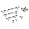 UCHWYT Meblowy 136x14 Ozdobny Kryształ SWAROVSKI Nikiel Połysk L-96 mm