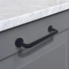 UCHWYT Meblowy 152x24 SIGILLO Designerski Minimalizm CZARNY MAT L-128