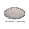 UCHWYT Meblowy 130x25 mm LUGANO Rączka Szafki Klasyczna NIKIEL MAT L-96 mm