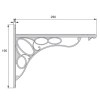 WSPORNIK Półki Uchwyt Podpórka LIBERTY 230x190 mm 60kg EFEKT STALI KUTEJ