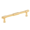 UCHWYT Meblowy 158x11 Relingowy TORUS Designerski ZŁOTY Połysk L-128 mm