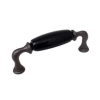 UCHWYT Meblowy DECORA Ceramiczny 112x22 Retro Grafit Czarny L-96