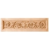 DEKOR 630x180 mm Panel Kwiaty Ornament Ozdobny Dekoracyjny z Pyłu Drzewnego